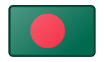 Flag of Bangladesh (bevelled)